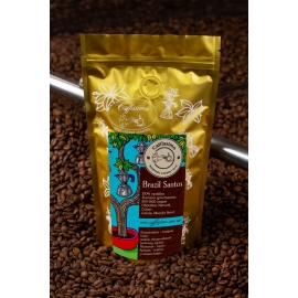 Свежеобжаренный кофе в зернах Бразилия Сантос