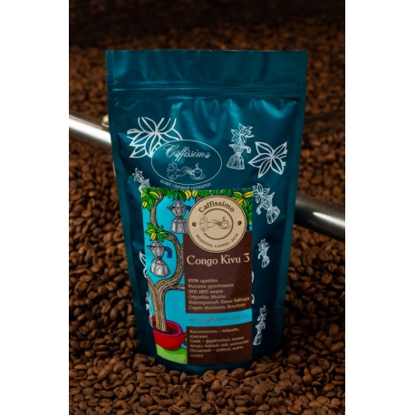 Свіжеобжарена кава в зернах арабіка Конго Ківу 3