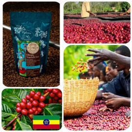 Кава в зернах Ethiopia Yirgacheffe. Gr. 2 Mamo Kasha